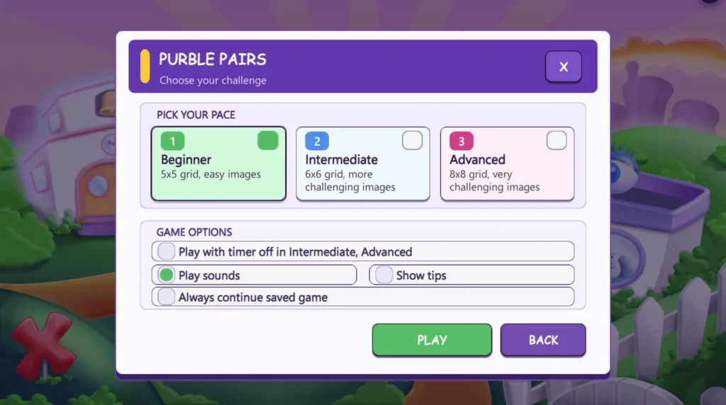 Purble Pairs Levels Explained